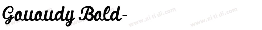 Gououdy Bold字体转换